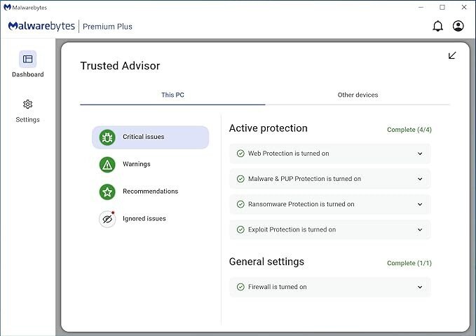 Malwarebytes Premium + Privacy VPN bundle | 1 Year, 4 Devices | Windows, Mac OS, Android, Apple iOS, Chrome [Online Code]