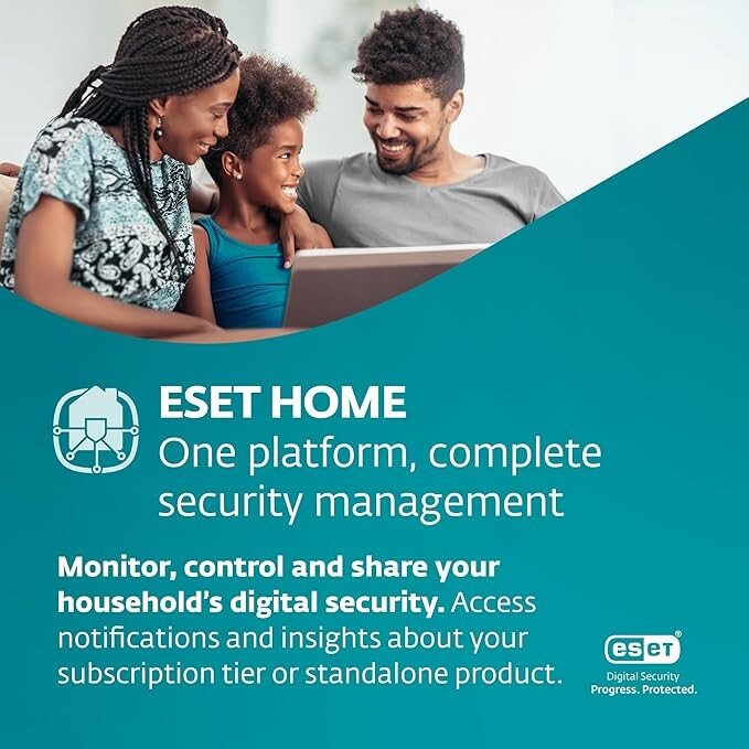 ESET Home Security Essential | Antivirus | 2025 Edition | 3 Devices | 1 Year | Parental Control | Privacy | IOT Protection | Ransomware | Digital Download [PC/Mac/Android]