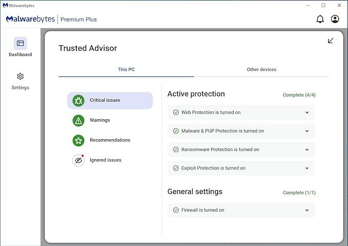 Malwarebytes Premium + Privacy VPN bundle | 1 Year, 2 Devices | Windows, Mac OS, Android, Apple iOS, Chrome [Online Code]